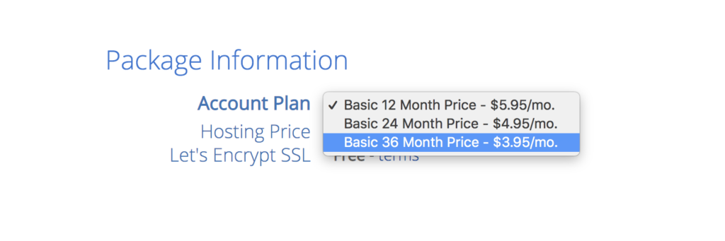 Bluehost monthly plan
