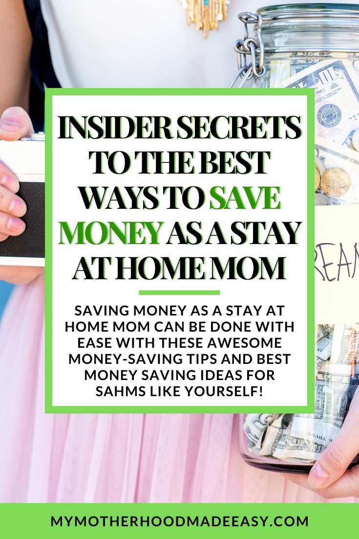 Best Ways To Save Money As A Stay At Home Mom | SAHM Life