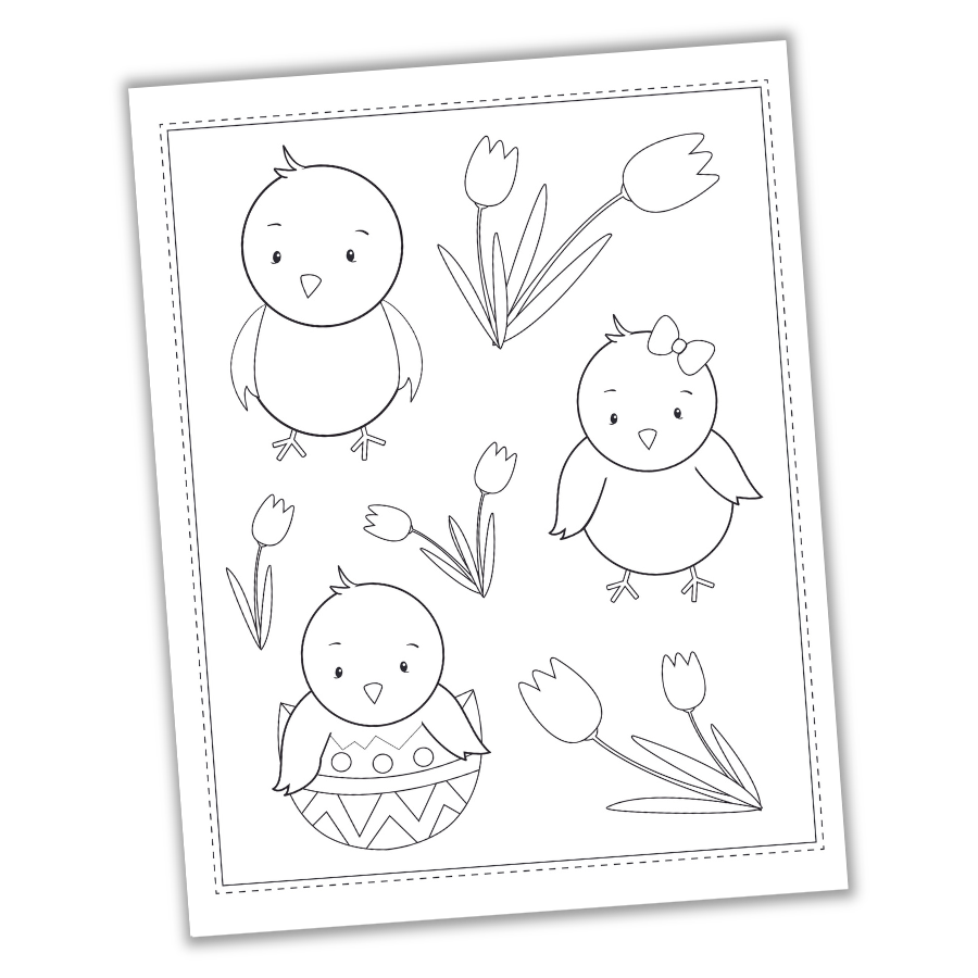 Easter Coloring Book - Kids Coloring Pages - Printable PDF – Scrappin  Doodles