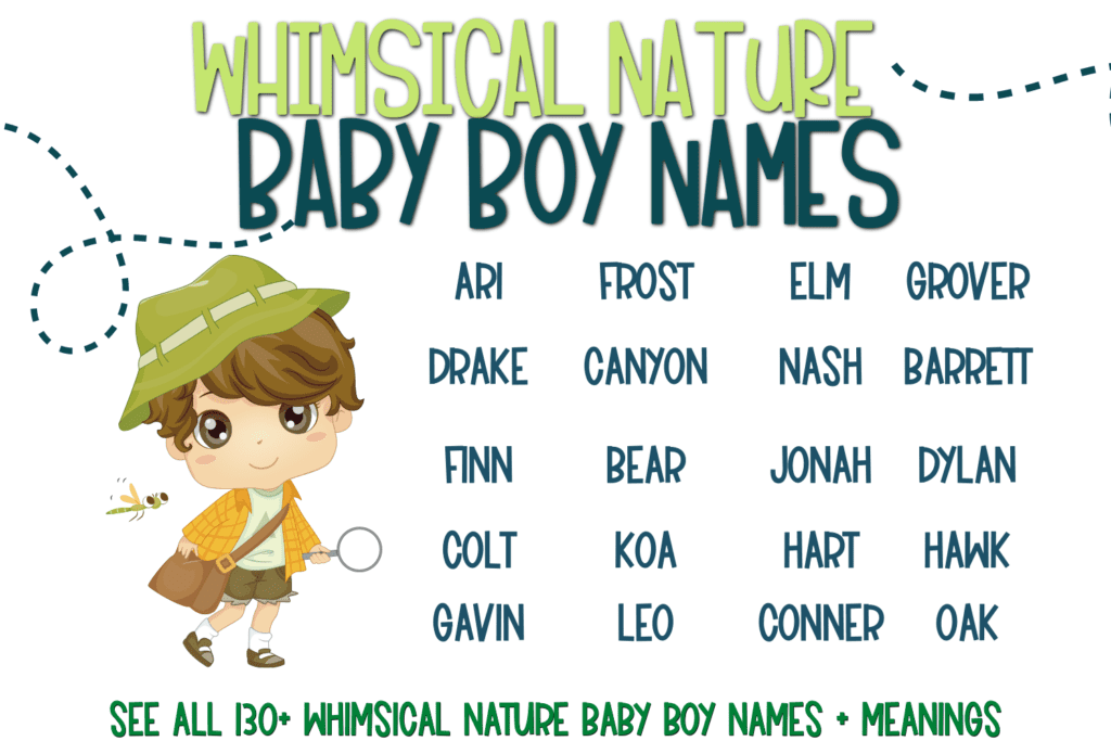 130 Whimsical Nature Baby Names For Boys Meaning 2023 My 