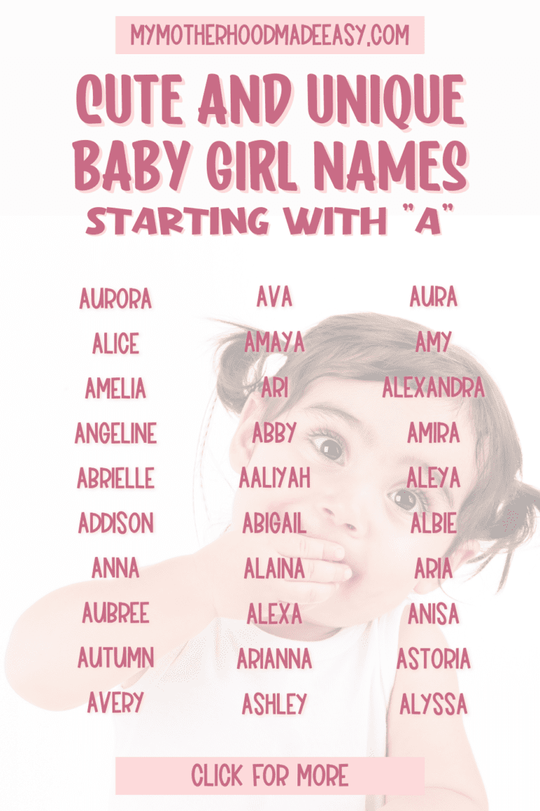 150+ Super Awesome Baby Girl Names Starting With A – My Motherhood Made ...
