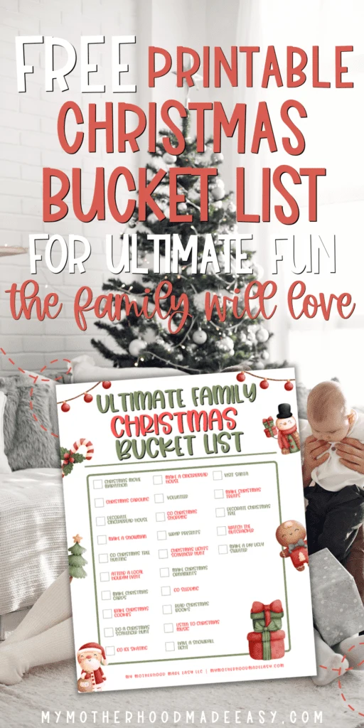 Looking for the Ultimate Christmas Family Bucket List? Check out these amazing things to do on Christmas Eve and Day + Printable PDF