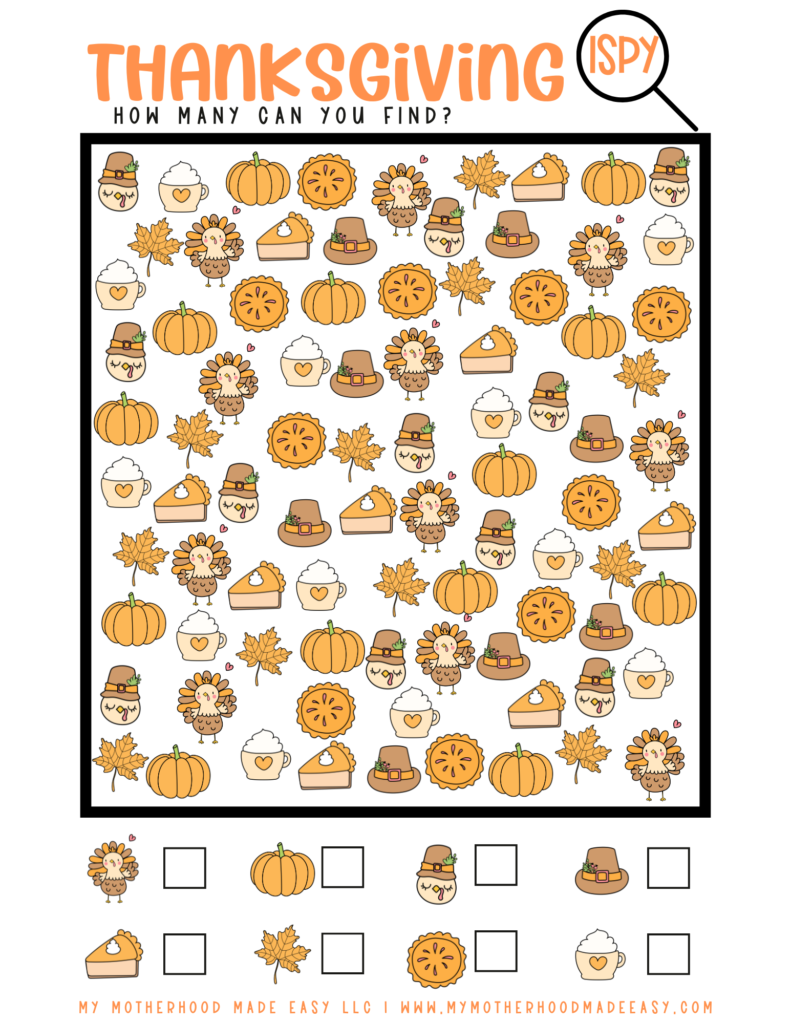 thanksgiving ispy worksheet pdf