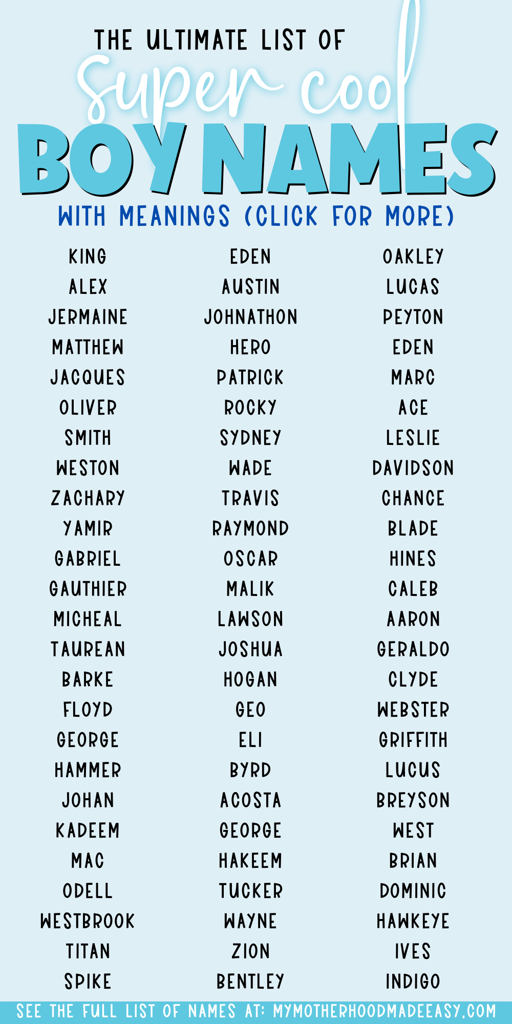 237+ Baby Boy Names You’ll Totally Want To Steal [with Meanings] My