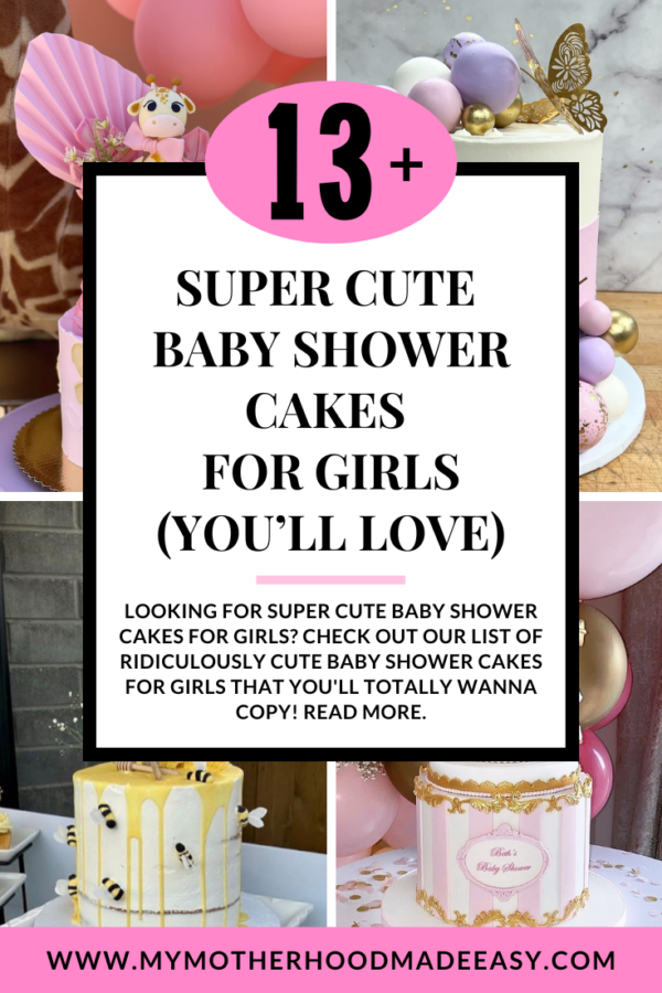 13+ Super Cute Baby Shower Cakes for Girls (You’ll Love) – My ...