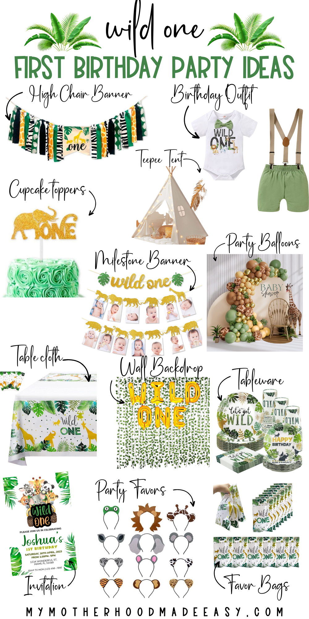 Wild One First Birthday Party Theme Ideas [DIY Friendly] – My ...