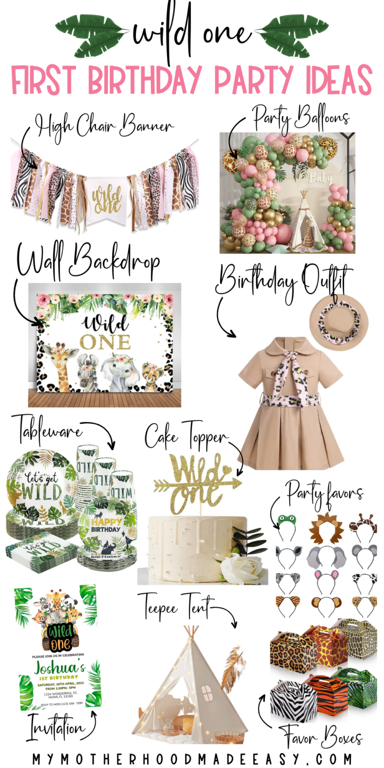 Wild One First Birthday Party Theme Ideas [DIY Friendly] – My ...