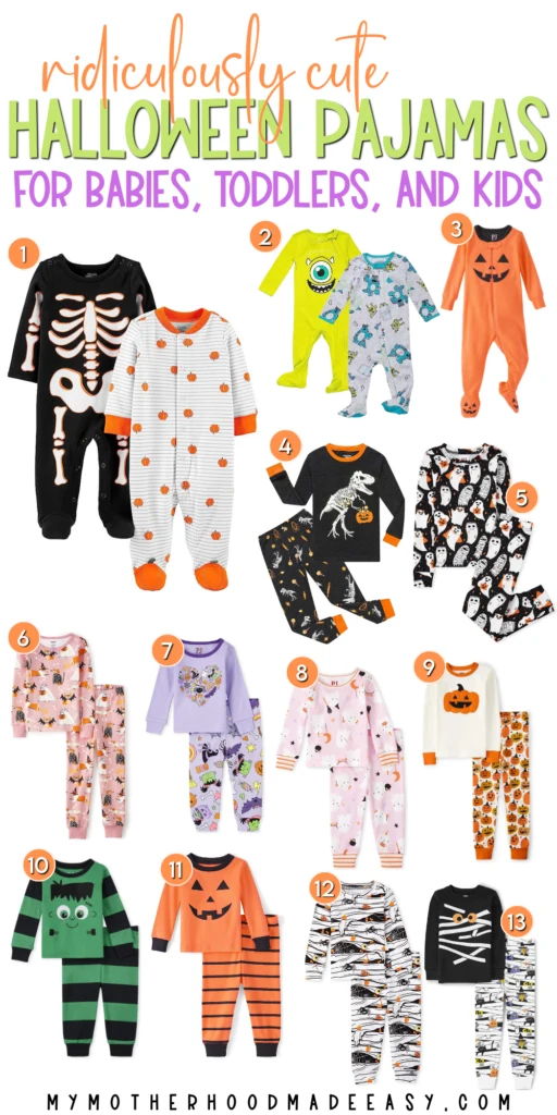 Cute Kids Halloween Pajamas