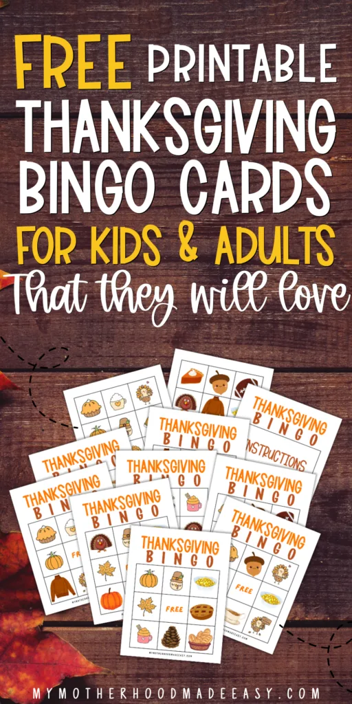 FREE Printable Thanksgiving Bingo for Kids & Adults [PDF]