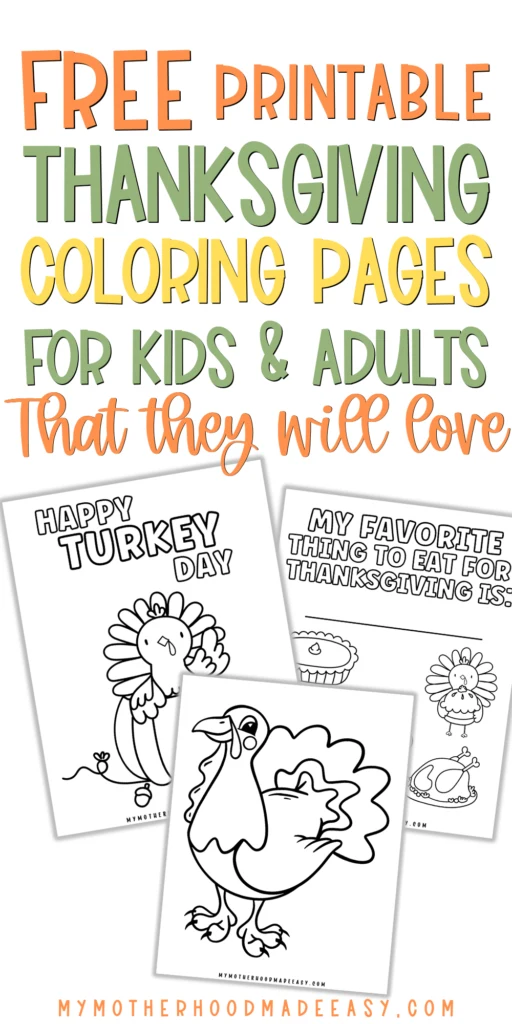 cute turkey coloring pages