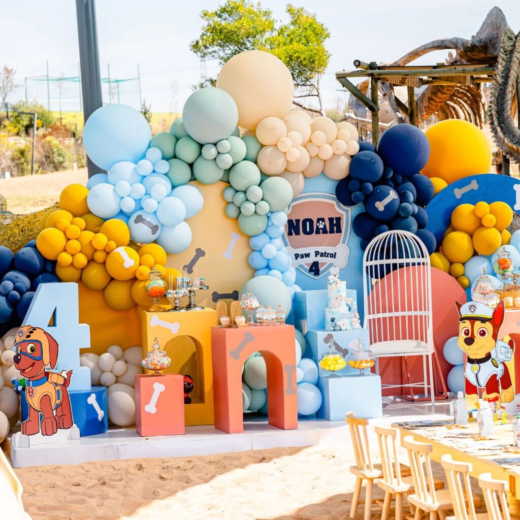 Paw Patrol 4th birthday party theme