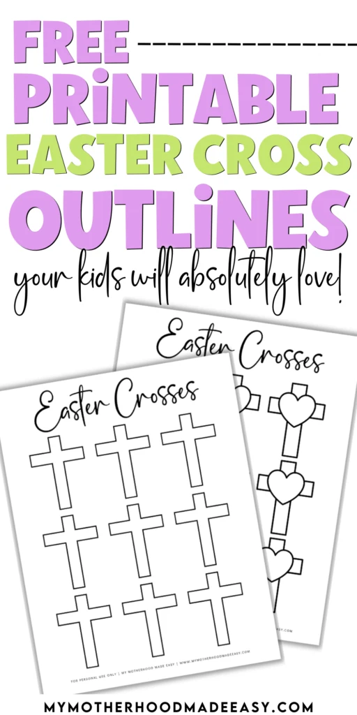 Easter Cross outline