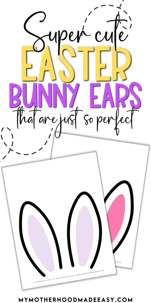 Cut out bunny ears outline