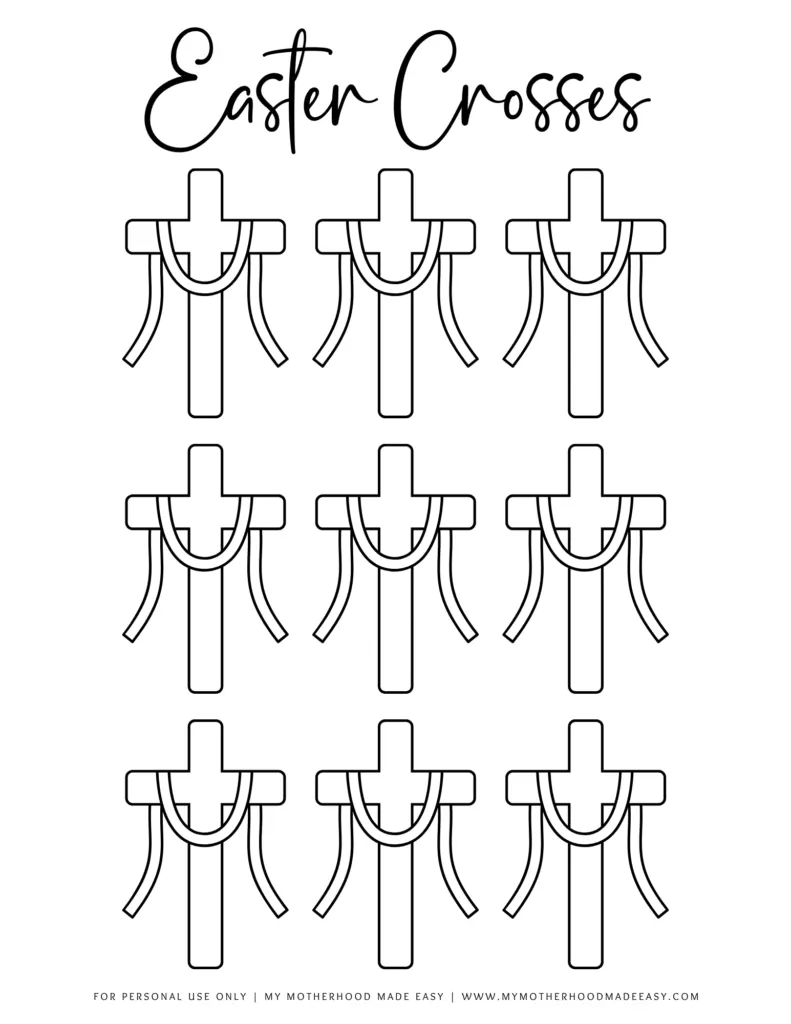 easter cross template free printable (small)