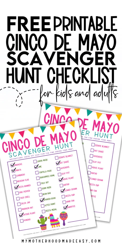 Cinco De Mayo Scavenger Hunt