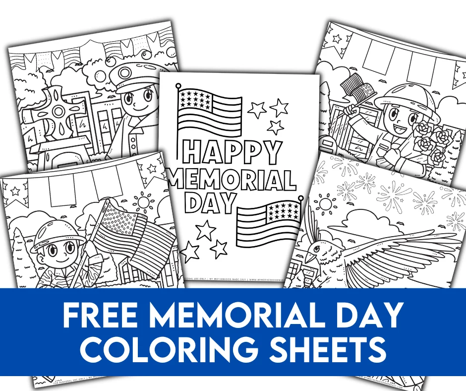 Free Printable Memorial Day Coloring Pages for Kids