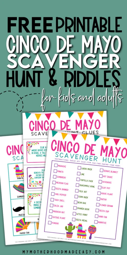 Free Cinco de mayo scavenger hunt