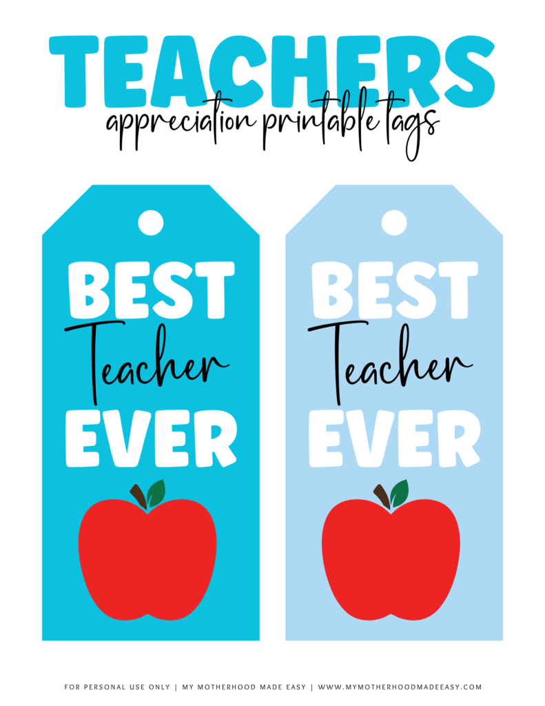 Free printable appreciation tags