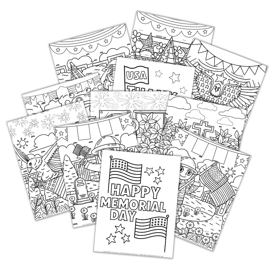 Memorial Day coloring pages