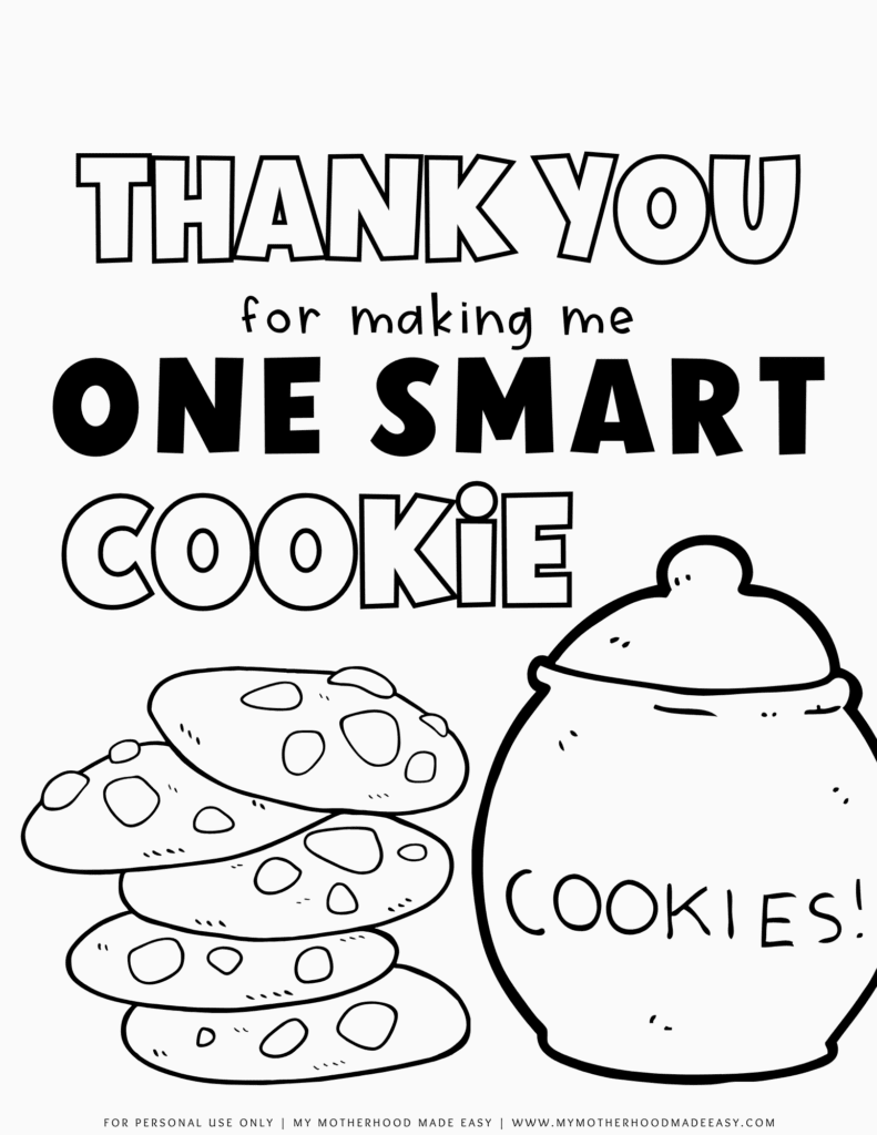 Printable cute teacher appreciation coloring page