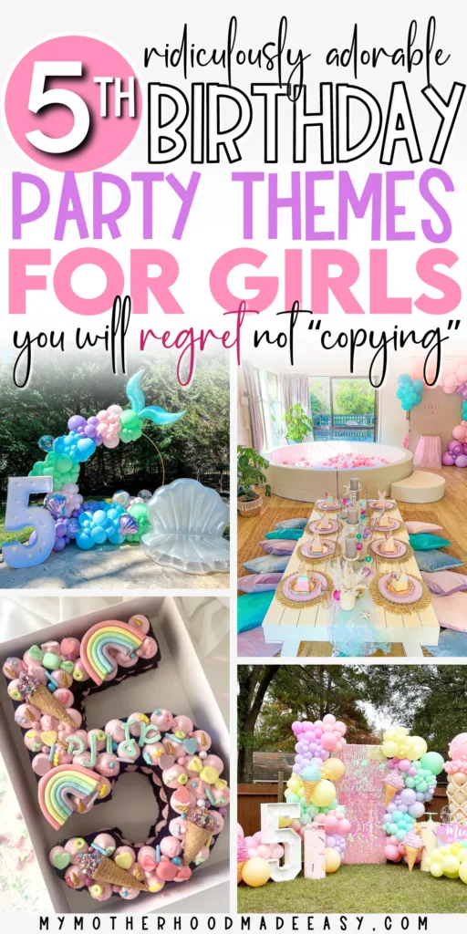 5th birthday ideas for girls themes