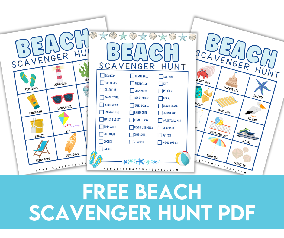 FREE Beach Scavenger Hunt PDF