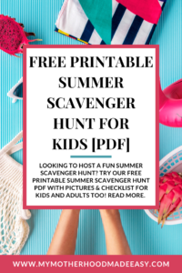 Summer scavenger hunt