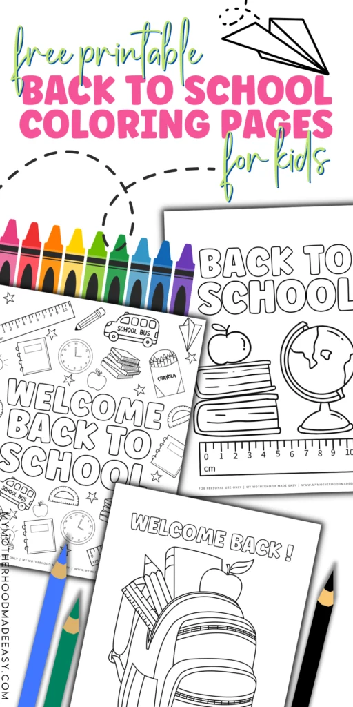 back to school coloring pages