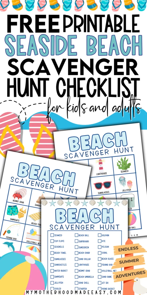 seaside beach Scavenger Hunt