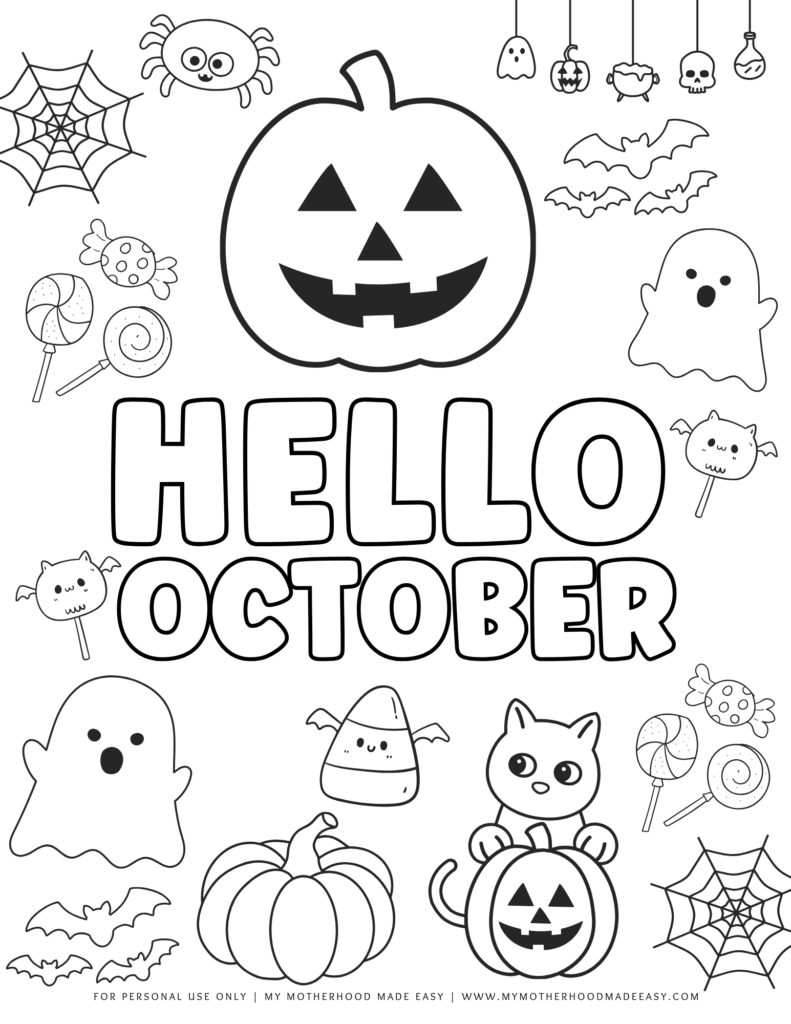 fall coloring pages free printable