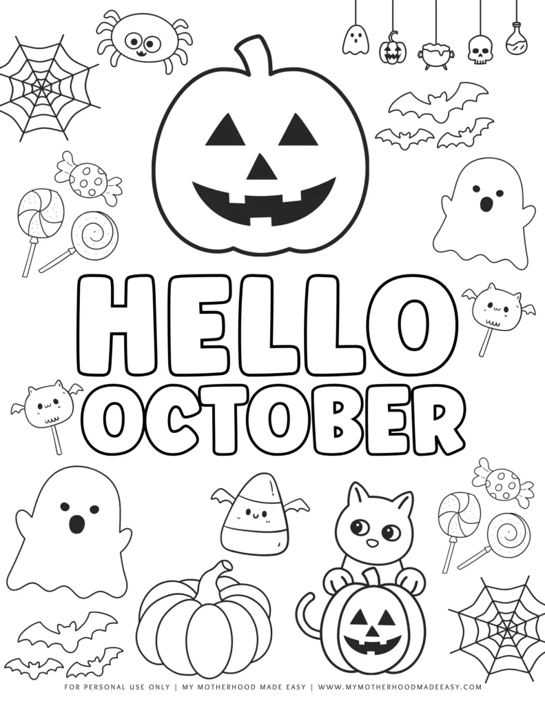 fall coloring pages free printable