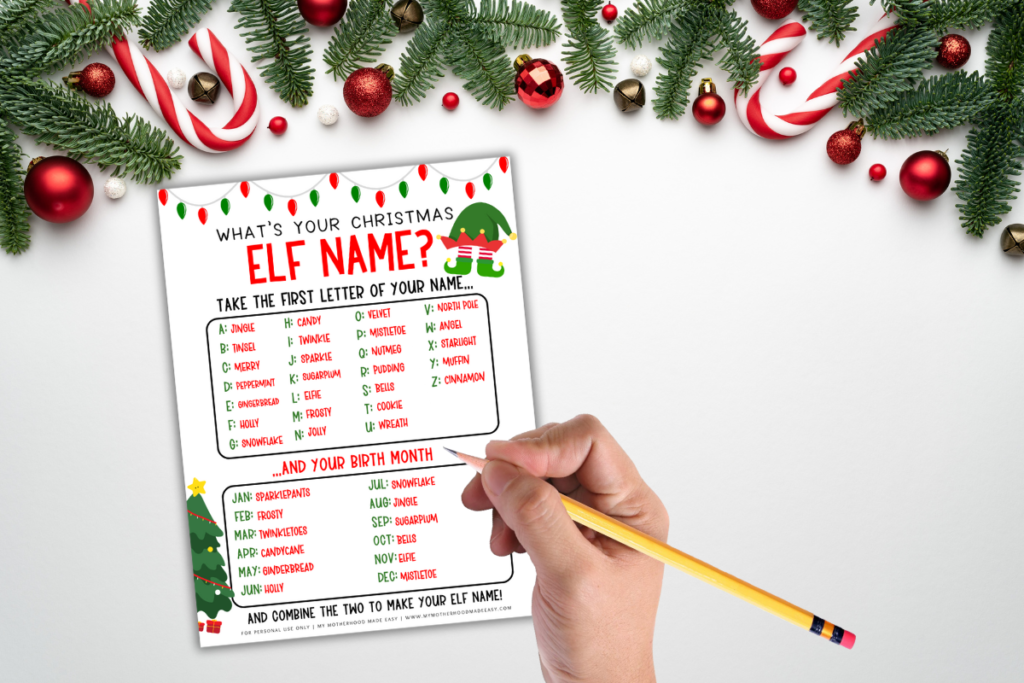 christmas elf name