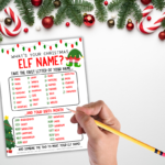 FREE Christmas Elf Name Generator Printable (Fun Game)