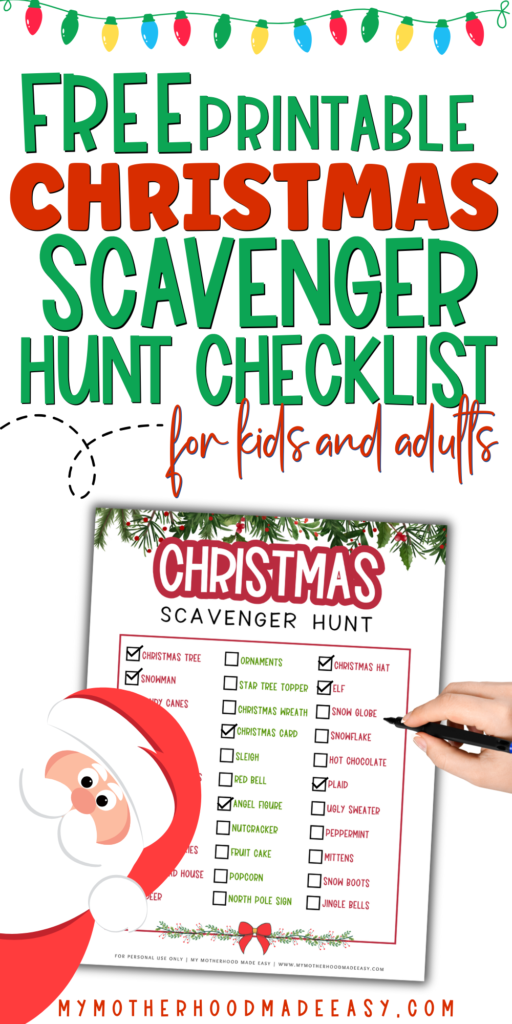 Christmas Scavenger Hunt for adults