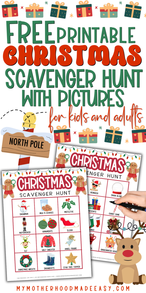 Christmas Scavenger Hunt for kids