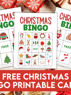 free christmas bingo printable cards