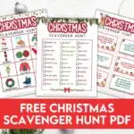 FREE Printable Christmas Scavenger Hunt + Clues for Kids