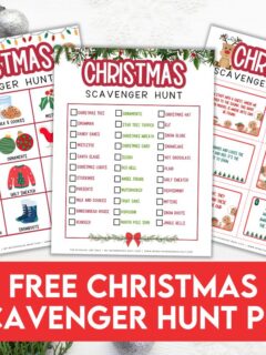 FREE Printable Christmas Scavenger Hunt + Clues for Kids