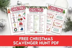 FREE Printable Christmas Scavenger Hunt + Clues for Kids