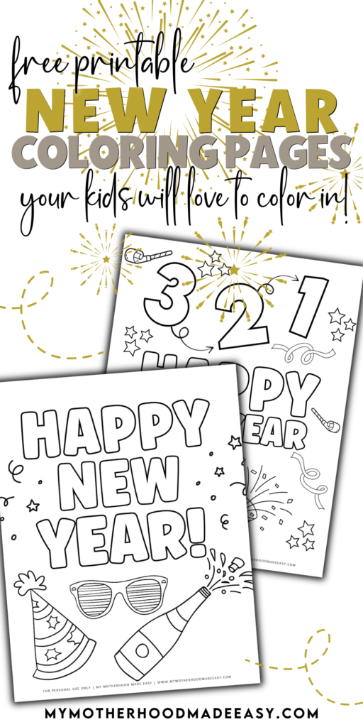 new year coloring pages